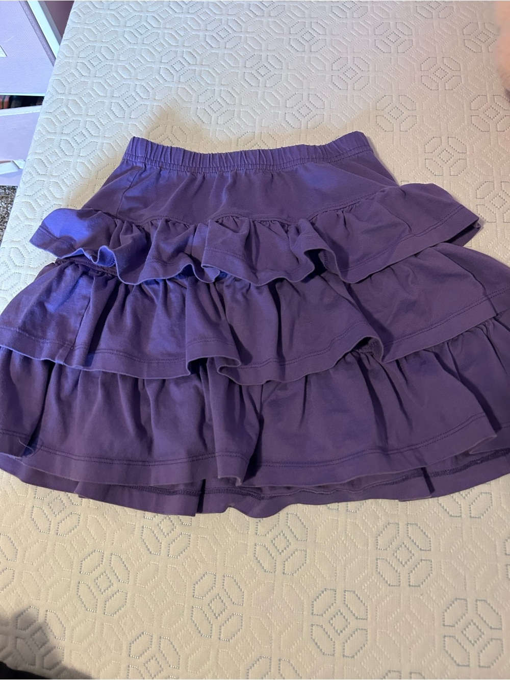 Hanna Andersson Purple Tiered Ruffle Skirt